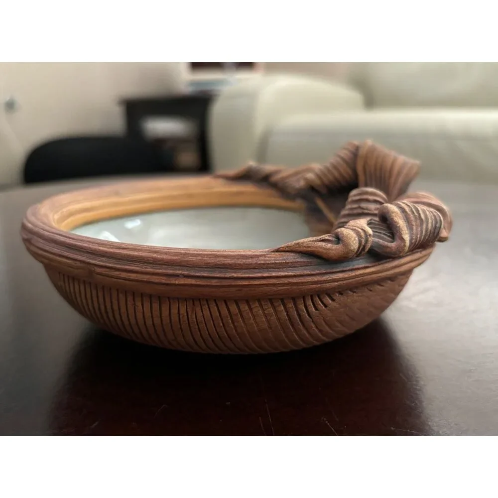 Vintage Terrafirma USA Accents Ellen Evans Bow Bowl 7